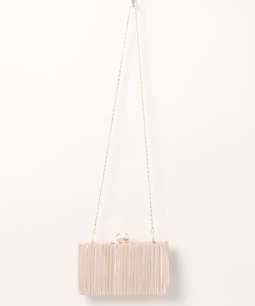 STRAWBERRY-FIELDS（ストロベリーフィールズ）の「ラインストーン付き口金3WAYバッグ（クラッチバッグ・レディース・ブラック/シルバー/ホワイト・FREE）」の2枚目の写真