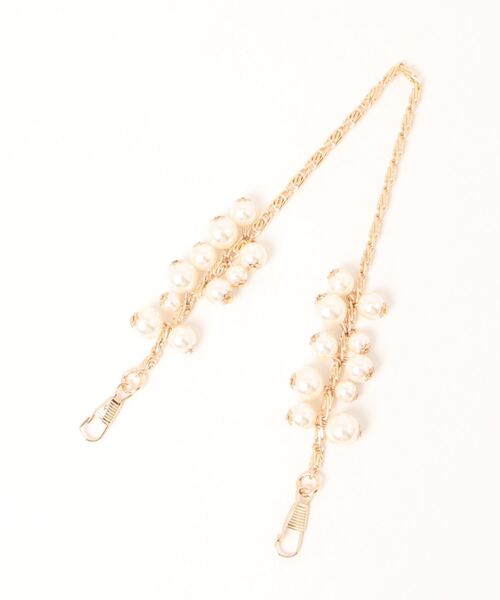 STRAWBERRY-FIELDS（ストロベリーフィールズ）の「ラインストーン付き口金3WAYバッグ（クラッチバッグ・レディース・ブラック/シルバー/ホワイト・FREE）」の7枚目の写真