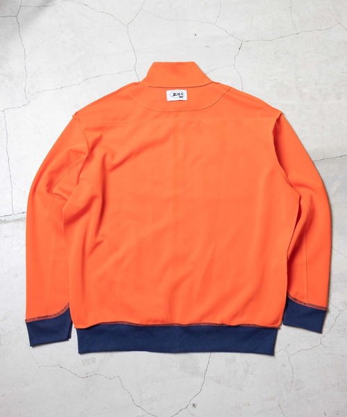 WEGO(ウィゴー)の「∴WEGO/DOGコラボ インサイドアウトジャケット(ジャージ・メンズ・オレンジ/ネイビー・LARGE/MEDIUM)」の7枚目の写真
