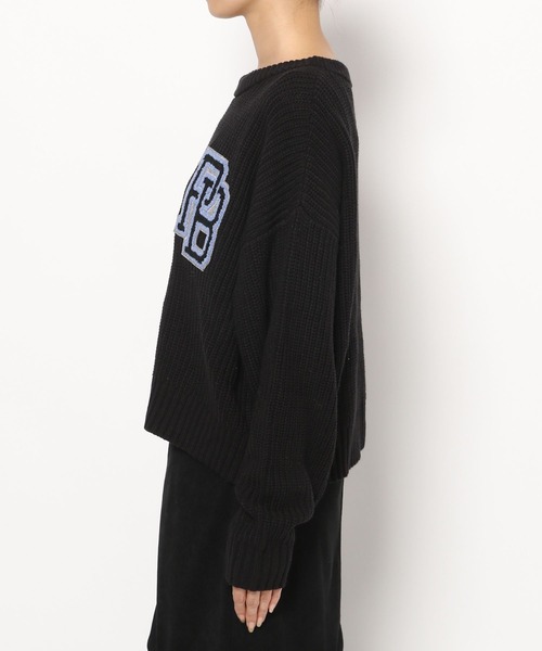 PAGEBOY（ページボーイ）の「カレッジニットプルオーバー（ニット/セーター・レディース・ブラック/オフホワイト・FREE）」の18枚目の写真