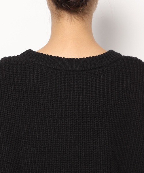 PAGEBOY（ページボーイ）の「カレッジニットプルオーバー（ニット/セーター・レディース・ブラック/オフホワイト・FREE）」の13枚目の写真