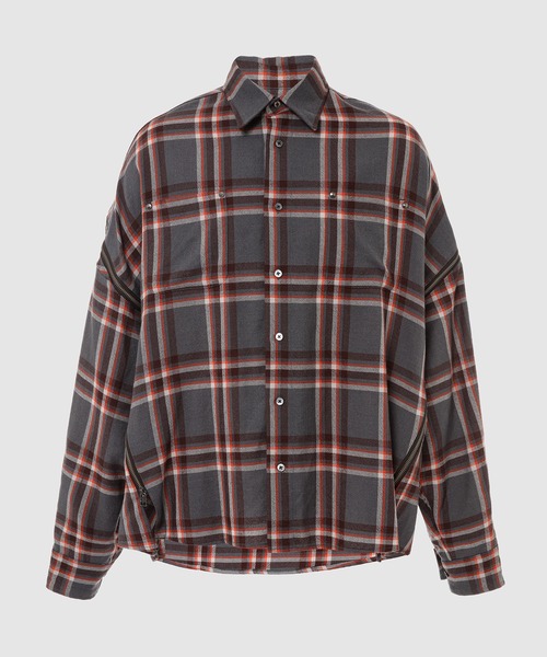 FACETASM(ファセッタズム)の「Wool Check Zipper Shirt(シャツ FACETASM(ファセッタズム)の「Wool Check Zipper Shirt(シャツ