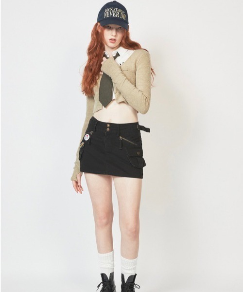 CRANK（クランク）の「【CRANK/クランク】LOW RISE CARGO SKIRT