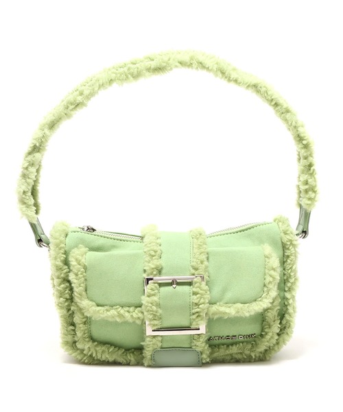 atmos pink（アトモスピンク）の「atmos pink ムートンショルダーバッグ / アトモスピンク ムートンショルダーバッグ（ショルダーバッグ・レディース・アイボリー/ブラウン/ミント・FREE）」の4枚目の写真