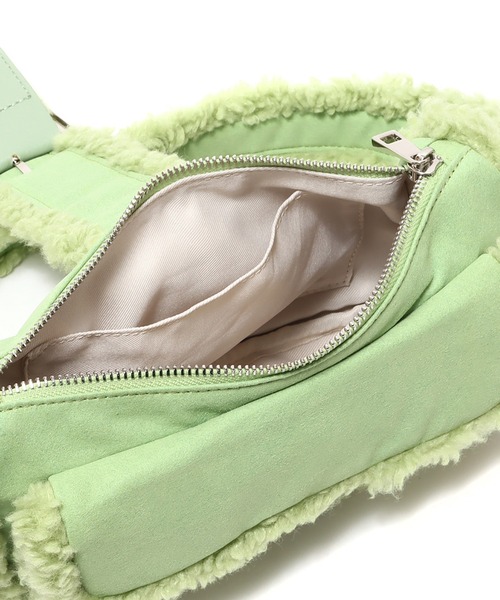 atmos pink（アトモスピンク）の「atmos pink ムートンショルダーバッグ / アトモスピンク ムートンショルダーバッグ（ショルダーバッグ・レディース・アイボリー/ブラウン/ミント・FREE）」の9枚目の写真
