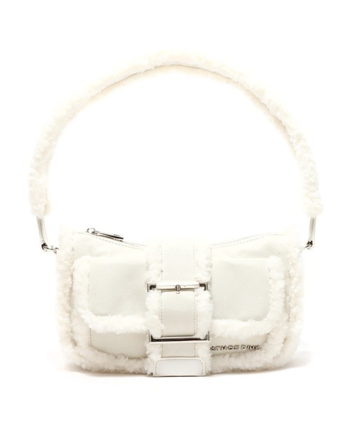 atmos pink（アトモスピンク）の「atmos pink ムートンショルダーバッグ / アトモスピンク ムートンショルダーバッグ（ショルダーバッグ・レディース・アイボリー/ブラウン/ミント・FREE）」の11枚目の写真