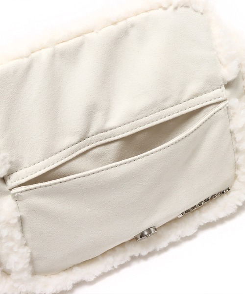 atmos pink（アトモスピンク）の「atmos pink ムートンショルダーバッグ / アトモスピンク ムートンショルダーバッグ（ショルダーバッグ・レディース・アイボリー/ブラウン/ミント・FREE）」の15枚目の写真