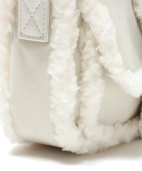 atmos pink（アトモスピンク）の「atmos pink ムートンショルダーバッグ / アトモスピンク ムートンショルダーバッグ（ショルダーバッグ・レディース・アイボリー/ブラウン/ミント・FREE）」の17枚目の写真