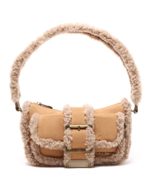 atmos pink（アトモスピンク）の「atmos pink ムートンショルダーバッグ / アトモスピンク ムートンショルダーバッグ（ショルダーバッグ・レディース・アイボリー/ブラウン/ミント・FREE）」の18枚目の写真