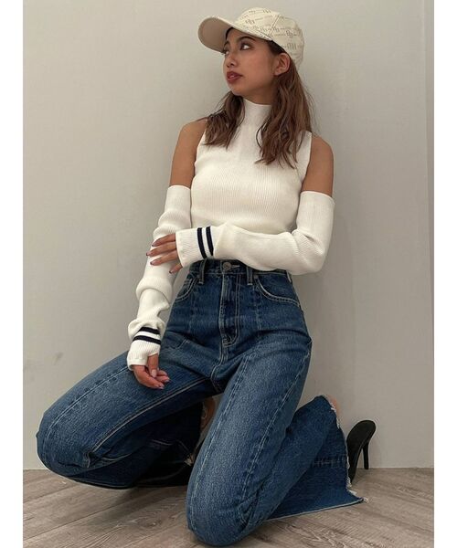 GYDA（ジェイダ）の「GYDA MONOGRAM PATTERN キャップ（キャップ・レディース・ブラック/アイボリー・FREE）」の13枚目の写真