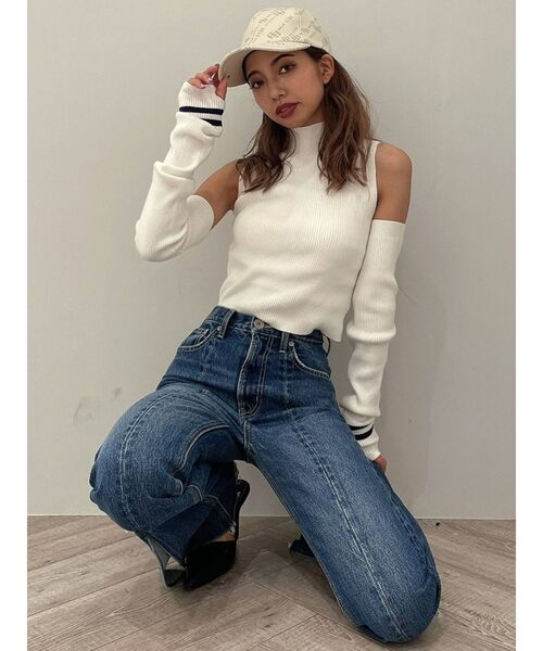 GYDA（ジェイダ）の「GYDA MONOGRAM PATTERN キャップ（キャップ・レディース・ブラック/アイボリー・FREE）」の15枚目の写真