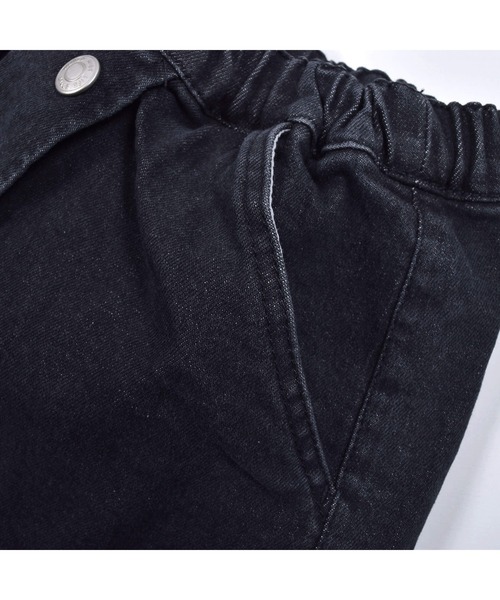 SLAP SLIP（スラップスリップ）の「SLAPSLIP/ケミカルウォッシュデニムキュロットパンツ(90~130cm)（デニムスカート・キッズ・ネイビー/ブラック・110/120/100/130/90）」の16枚目の写真