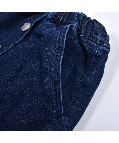 SLAP SLIP（スラップスリップ）の「SLAPSLIP/ケミカルウォッシュデニムキュロットパンツ(90~130cm)（デニムスカート・キッズ・ネイビー/ブラック・110/120/100/130/90）」の17枚目の写真
