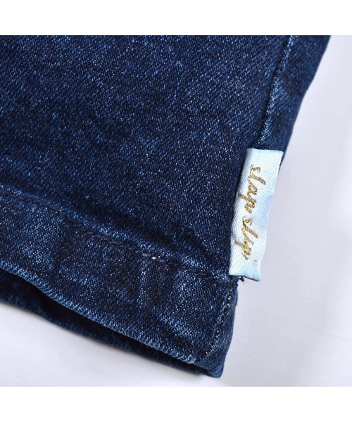 SLAP SLIP（スラップスリップ）の「SLAPSLIP/ケミカルウォッシュデニムキュロットパンツ(90~130cm)（デニムスカート・キッズ・ネイビー/ブラック・110/120/100/130/90）」の10枚目の写真