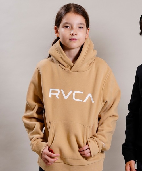 RVCA(ルーカ)の「RVCA/ルーカ キッズ パーカー BC046-043(パーカー・キッズ・ブラウン/ブラック・140cm/150cm/130cm/160cm)」の1枚目の写真