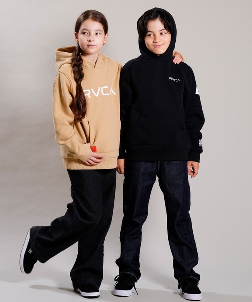 RVCA(ルーカ)の「RVCA/ルーカ キッズ パーカー BC046-043(パーカー・キッズ・ブラウン/ブラック・140cm/150cm/130cm/160cm)」の6枚目の写真