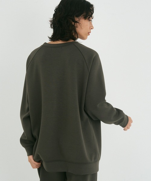 OUTERSUNSET（アウターサンセット）の「double knit raglan tops（スウェット・レディース・チャコールグレー/ブラック・FREE）」の10枚目の写真