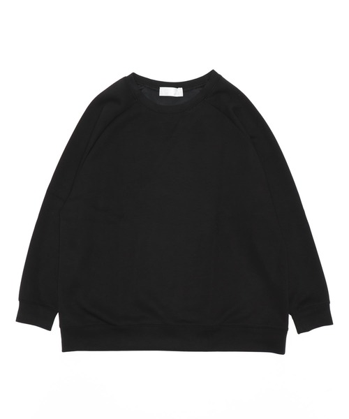 OUTERSUNSET（アウターサンセット）の「double knit raglan tops（スウェット・レディース・チャコールグレー/ブラック・FREE）」の14枚目の写真