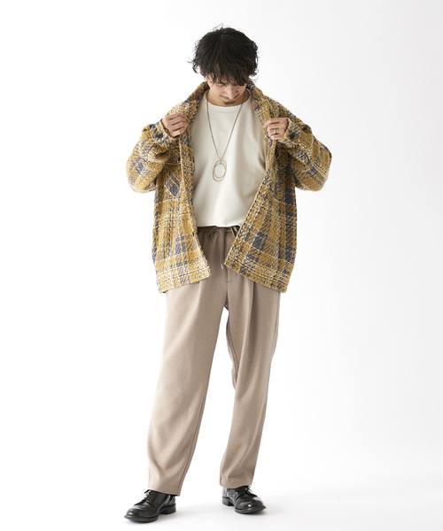 JOURNAL STANDARD relume(ジャーナルスタンダード レリューム)の「TECH ツイード CPO(ブルゾン・メンズ・ネイビー/ベージュ系その他/マルーン・MEDIUM/LARGE)」の22枚目の写真