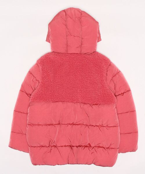 BENETTON (UNITED COLORS OF BENETTON)（ベネトンユナイテッドカラーズオブベネトン）の「キッズフード付きボア中綿ジャケットG（その他アウター・キッズ・ブラック/ピンク・SMALL/MEDIUM/LARGE/X-LARGE/XX-LARGE）」の10枚目の写真
