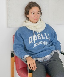 niko and... | 洗えるクルーロゴニットプルオーバー(ニット/セーター)