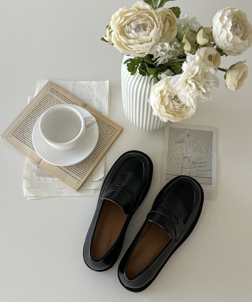 by muni:r（バイ ムニール）の「クラシック厚底ローファー（ローファー・レディース・ブラック・23.0cm/23.5cm/24.0cm/24.5cm/25.0cm）」の10枚目の写真