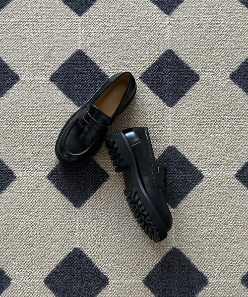 by muni:r（バイ ムニール）の「クラシック厚底ローファー（ローファー・レディース・ブラック・23.0cm/23.5cm/24.0cm/24.5cm/25.0cm）」の7枚目の写真