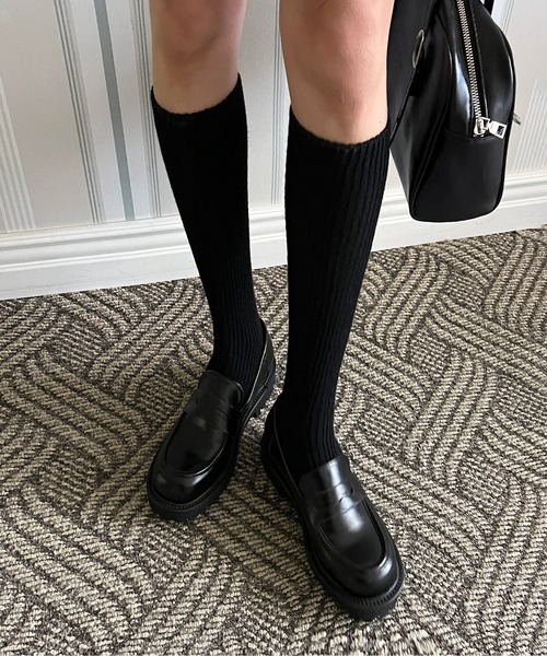 by muni:r（バイ ムニール）の「クラシック厚底ローファー（ローファー・レディース・ブラック・23.0cm/23.5cm/24.0cm/24.5cm/25.0cm）」の18枚目の写真