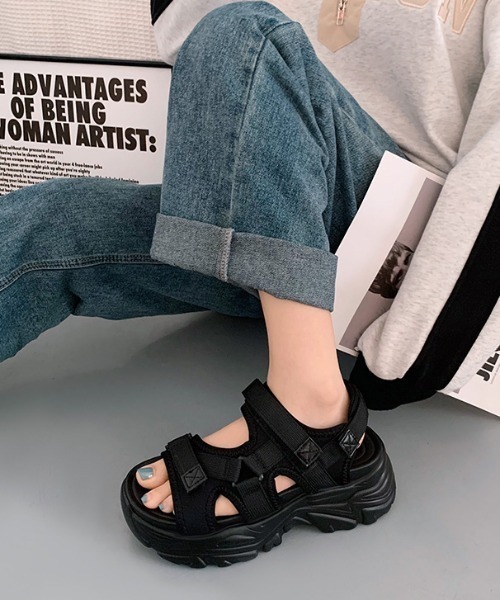 マルニ　17SS ベロクロ サンダル 厚底サンダル マルニ17SS ベロクロ サンダル 厚底サンダル 【公式通販】