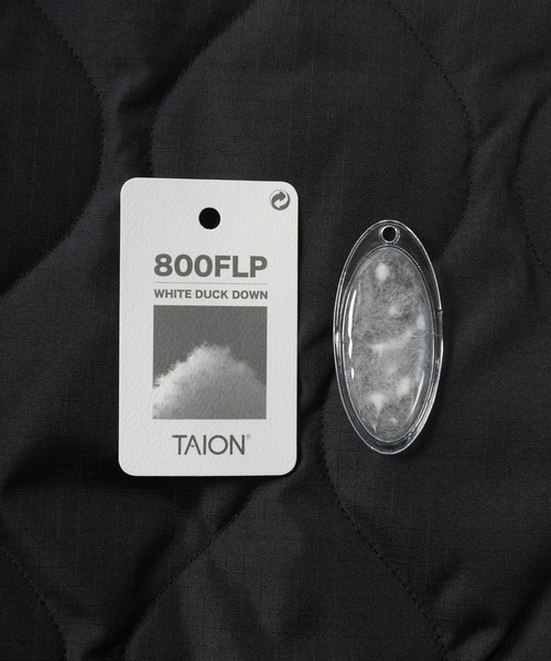 TAION（タイオン）の「【TAION/タイオン】ミリタリー  ダウンフーディー/ キルティング プルオーバー パーカー（ブルゾン・メンズ・ベージュ/ブラック/ダークオリーブ・M/L/XL）」の15枚目の写真