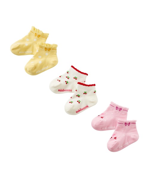 MIKI HOUSE(ミキハウス)の「ローカットソックスパック3足セット(11cm-17cm)(ソックス/靴下・キッズ・ブルー/ピンク/ホワイト/マルチ・13cm/11cm/15cm/11-13cm/13-15cm)」の16枚目の写真
