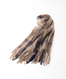THROW | 【THROW / スロー】Mohair Shaggy Big Check(マフラー)