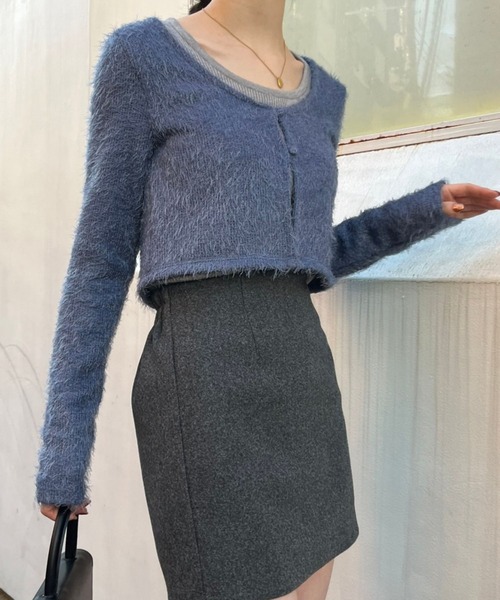 ALAND(エーランド)の「3.3 Field Trip/シンプルミニスカート 2180722(スカート・レディース・グレー/ブラック/ベージュ・FREE)」の6枚目の写真