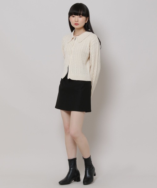 ALAND(エーランド)の「3.3 Field Trip/シンプルミニスカート 2180722(スカート・レディース・グレー/ブラック/ベージュ・FREE)」の8枚目の写真