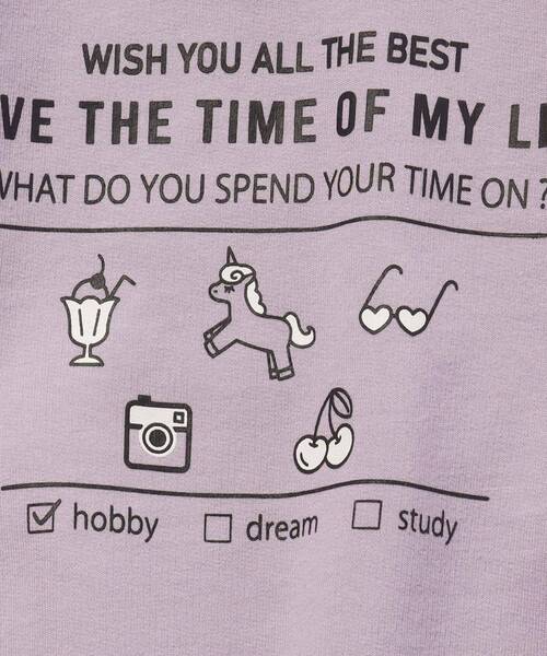 SHOO・LA・RUE（シューラルー）の「◆【110-140cm】CVC裏毛GIRLSアソートトレーナー（スウェット・キッズ・レモンイエロー/ベビーピンク/ライトパープル/アイボリー・14/13/12/11）」の12枚目の写真