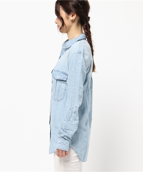 ROSE BUD（ローズバッド）の「(RAILS)RW25798 MARLOW DENIM SHIRT（シャツ/ブラウス・レディース・ブルー系その他・SMALL/X-SMALL）」の7枚目の写真