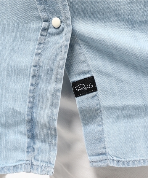 ROSE BUD（ローズバッド）の「(RAILS)RW25798 MARLOW DENIM SHIRT（シャツ/ブラウス・レディース・ブルー系その他・SMALL/X-SMALL）」の11枚目の写真