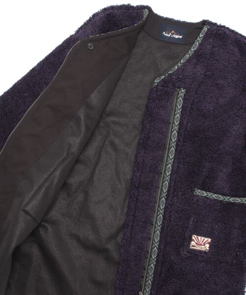 チャイハネ（チャイハネ）の「【チャイハネ】Amina×grn ボナトアロングジャケット（その他アウター・レディース・パープル系その他/ベージュ・FREE）」の5枚目の写真