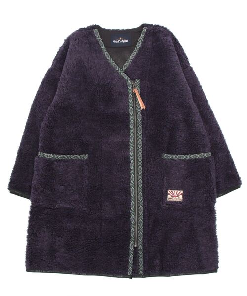 チャイハネ（チャイハネ）の「【チャイハネ】Amina×grn ボナトアロングジャケット（その他アウター・レディース・パープル系その他/ベージュ・FREE）」の3枚目の写真