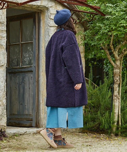 チャイハネ（チャイハネ）の「【チャイハネ】Amina×grn ボナトアロングジャケット（その他アウター・レディース・パープル系その他/ベージュ・FREE）」の13枚目の写真