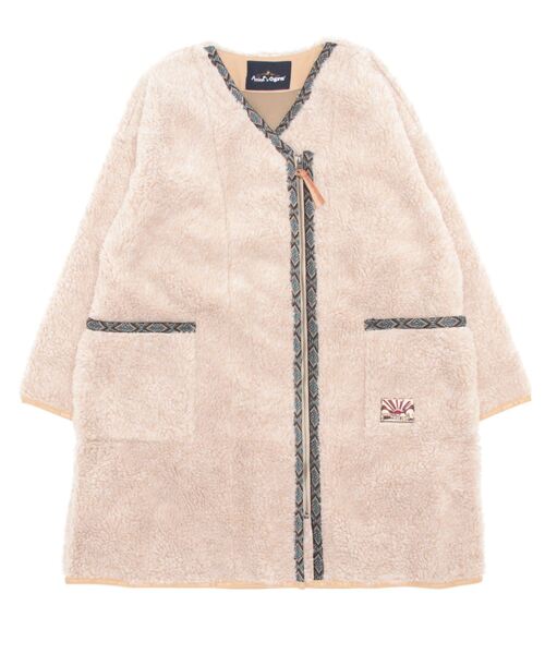 チャイハネ（チャイハネ）の「【チャイハネ】Amina×grn ボナトアロングジャケット（その他アウター・レディース・パープル系その他/ベージュ・FREE）」の8枚目の写真