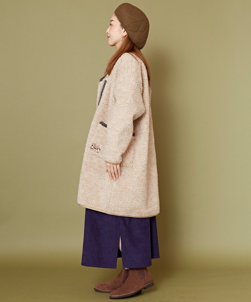 チャイハネ（チャイハネ）の「【チャイハネ】Amina×grn ボナトアロングジャケット（その他アウター・レディース・パープル系その他/ベージュ・FREE）」の14枚目の写真