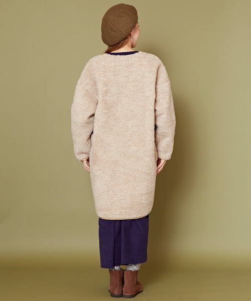 チャイハネ（チャイハネ）の「【チャイハネ】Amina×grn ボナトアロングジャケット（その他アウター・レディース・パープル系その他/ベージュ・FREE）」の12枚目の写真