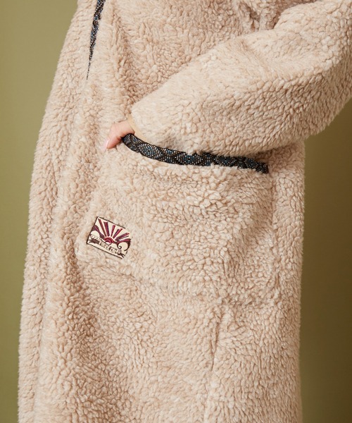 チャイハネ（チャイハネ）の「【チャイハネ】Amina×grn ボナトアロングジャケット（その他アウター・レディース・パープル系その他/ベージュ・FREE）」の17枚目の写真