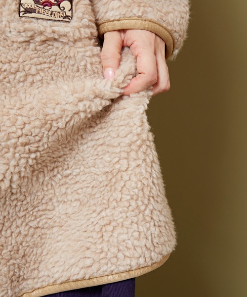 チャイハネ（チャイハネ）の「【チャイハネ】Amina×grn ボナトアロングジャケット（その他アウター・レディース・パープル系その他/ベージュ・FREE）」の11枚目の写真