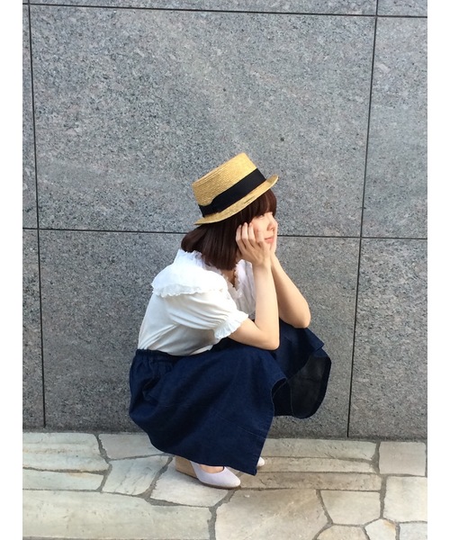 CAROLINA GLASER(カロリナ グレイサー)の「CAROLINA GLASER / デニムガウチョパンツ(その他パンツ・レディース・インディゴブルー・ONE SIZE)」の6枚目の写真