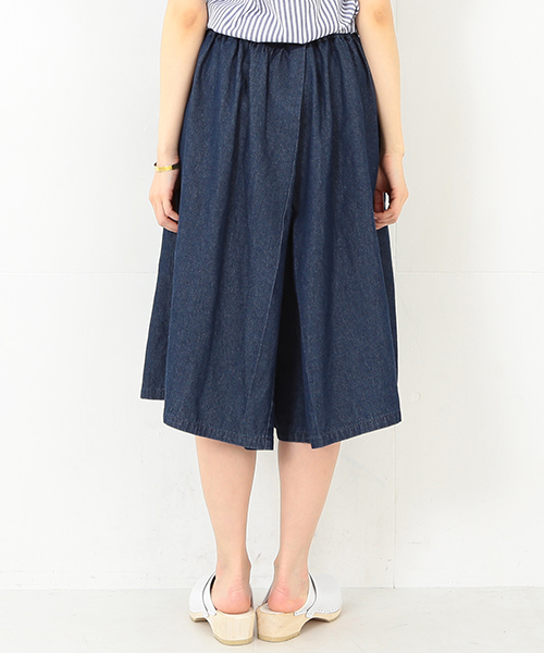 CAROLINA GLASER(カロリナ グレイサー)の「CAROLINA GLASER / デニムガウチョパンツ(その他パンツ・レディース・インディゴブルー・ONE SIZE)」の14枚目の写真