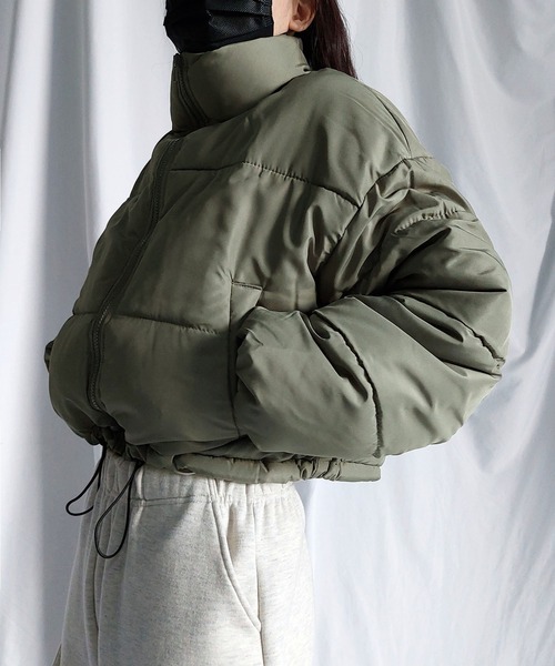 新色追加／7色展開 】パファーショートフェイクダウンジャケット