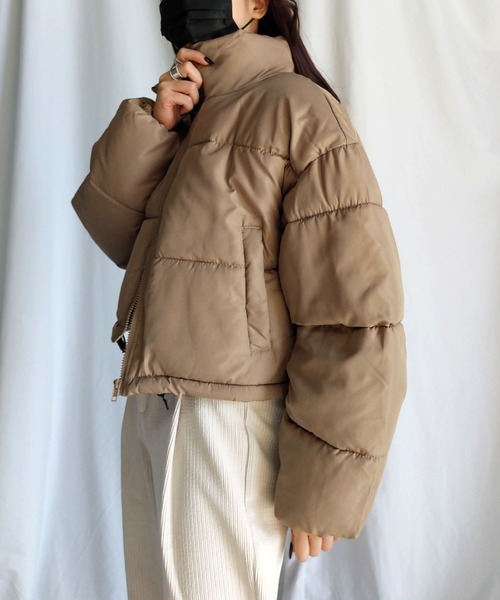 新色追加／7色展開 】パファーショートフェイクダウン