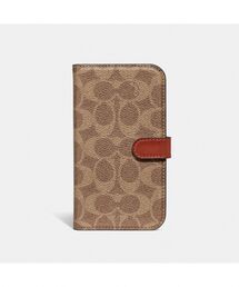 COACH（コーチ）の「IPHONE 14 フォリオ・シグネチャー キャンバス（スマホケース/カバー・レディース）」